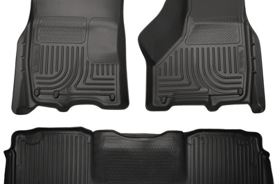 Husky Liners 10-12 Dodge Ram 2500/3500 Mega Cab WeatherBeater Combo Black Floor - Mats