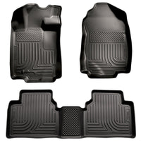 Husky Liners 10-12 Ford Fusion/Lincoln MKZ (FWD) WeatherBeater Combo Black Floor - Mats