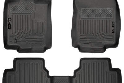Husky Liners 10-12 Ford Fusion/Lincoln MKZ (FWD) WeatherBeater Combo Black Floor - Mats