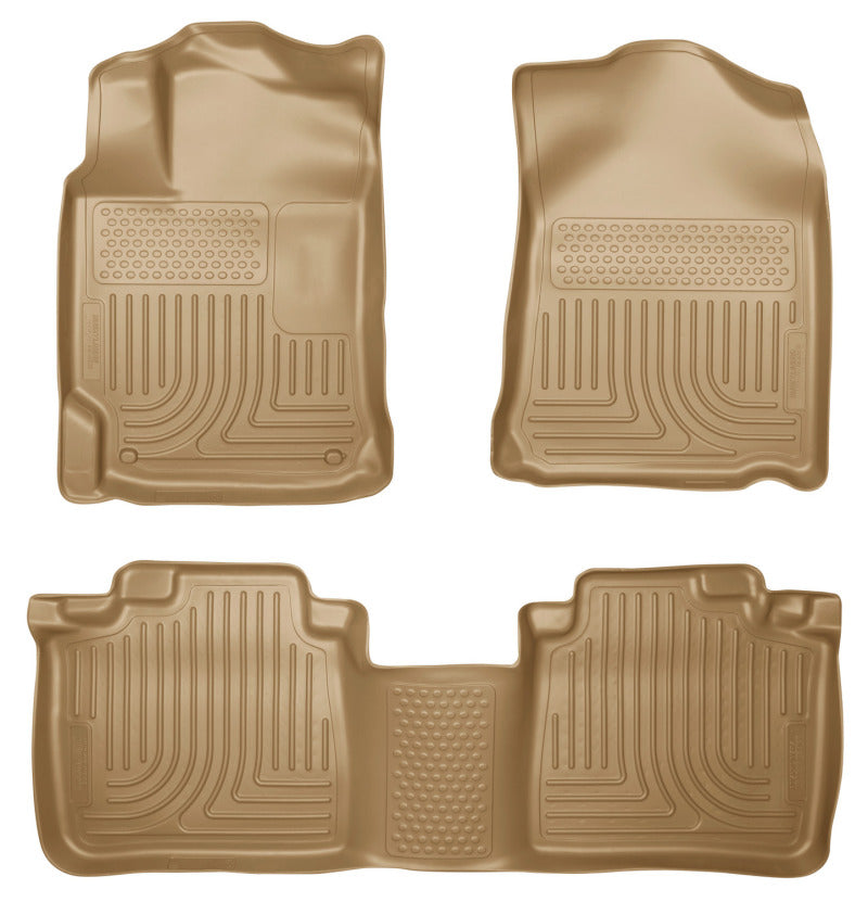 Husky Liners 10-13 Lexus RX350/RX450h WeatherBeater Tan Front & 2nd Seat Floor - Mats
