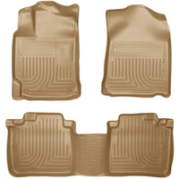 Husky Liners 10-13 Lexus RX350/RX450h WeatherBeater Tan Front & 2nd Seat Floor - Mats