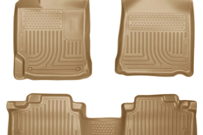Husky Liners 10-13 Lexus RX350/RX450h WeatherBeater Tan Front & 2nd Seat Floor - Mats