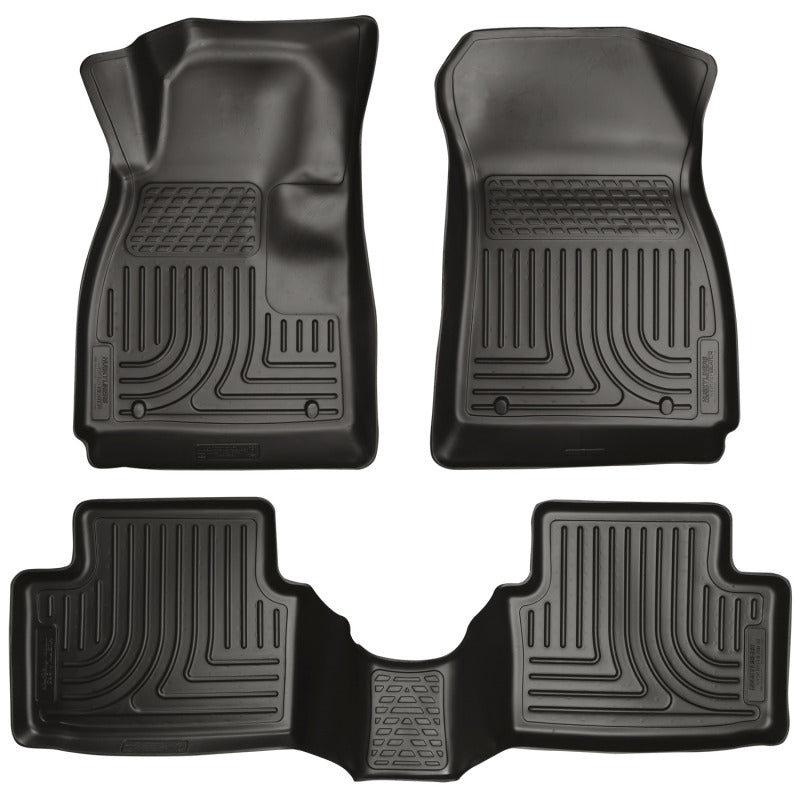 Husky Liners 11-12 Ford Fiesta WeatherBeater Combo Black Floor - Mats