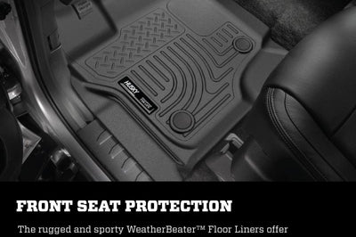 Husky Liners 11-12 Ford SD Crew Cab WeatherBeater Combo Tan Floor (w/o Manual Trans Case) - Mats