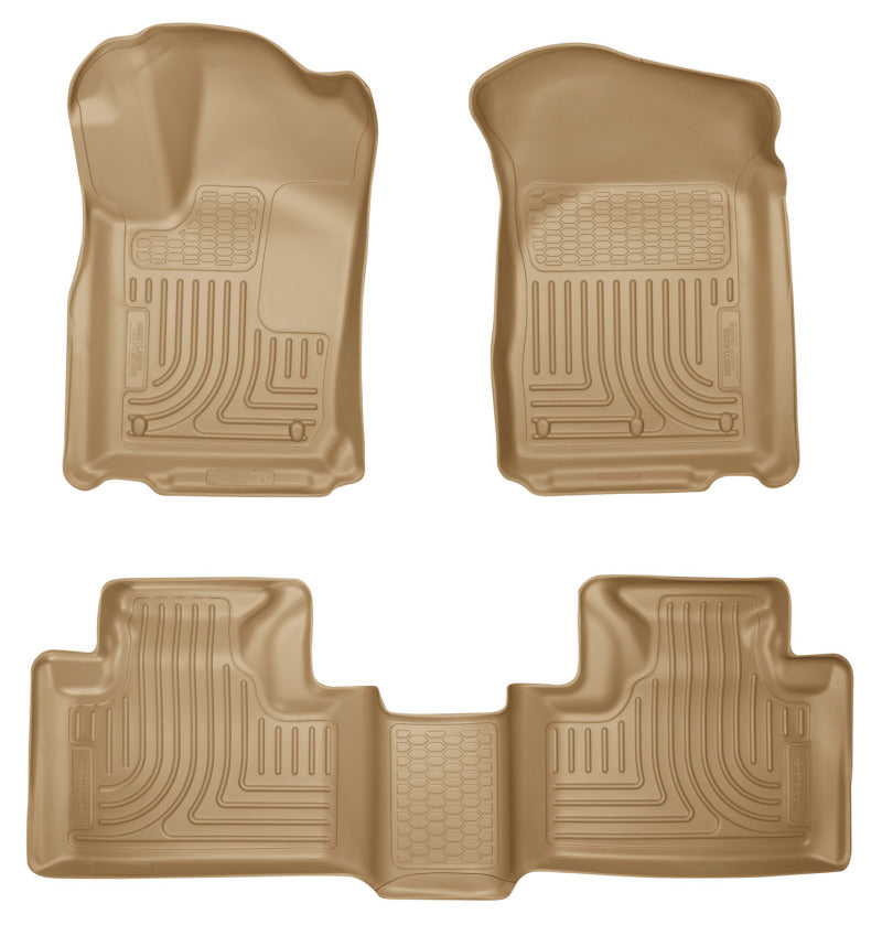 Husky Liners 11-13 Dodge Durango / Jeep Grand Cherokee WeatherBeater Combo Tan Floor - Mats