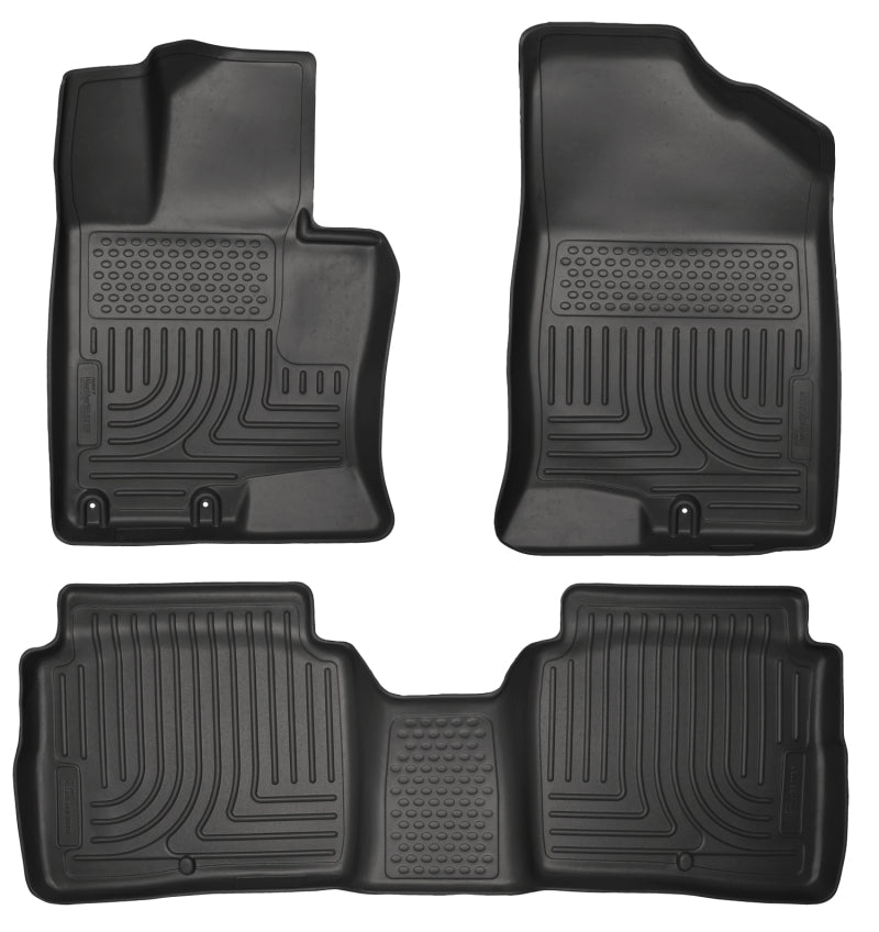 Husky Liners 11-14 Kia Optima Weatherbeater Black Front & 2nd Seat Floor - Mats