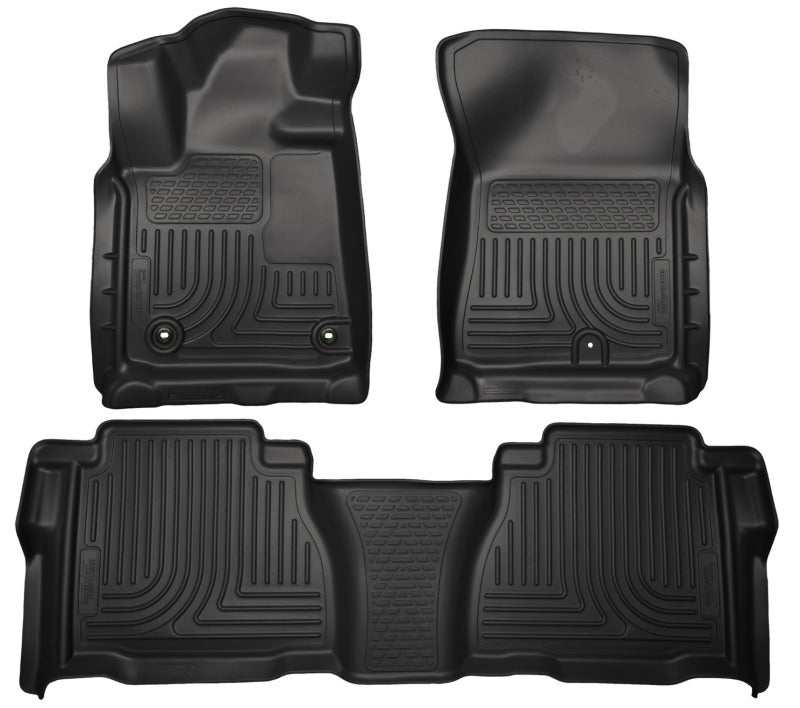 Husky Liners 12-13 Toyota Tundra Weatherbeater Black Front & 2nd Seat Floor - Mats