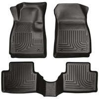 Husky Liners 12-14 Chevrolet Sonic Weatherbeater Black Front & 2nd Seat Floor - Mats