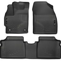 Husky Liners 12 Toyota Prius (PlugIn Models ONLY) WeatherBeater Front & 2nd Seat Black Floor - Mats