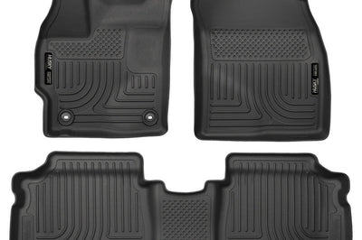 Husky Liners 12 Toyota Prius (PlugIn Models ONLY) WeatherBeater Front & 2nd Seat Black Floor - Mats