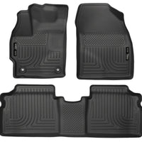 Husky Liners 12 Toyota Prius (PlugIn Models ONLY) WeatherBeater Front & 2nd Seat Black Floor - Mats