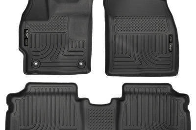 Husky Liners 12 Toyota Prius (PlugIn Models ONLY) WeatherBeater Front & 2nd Seat Black Floor - Mats