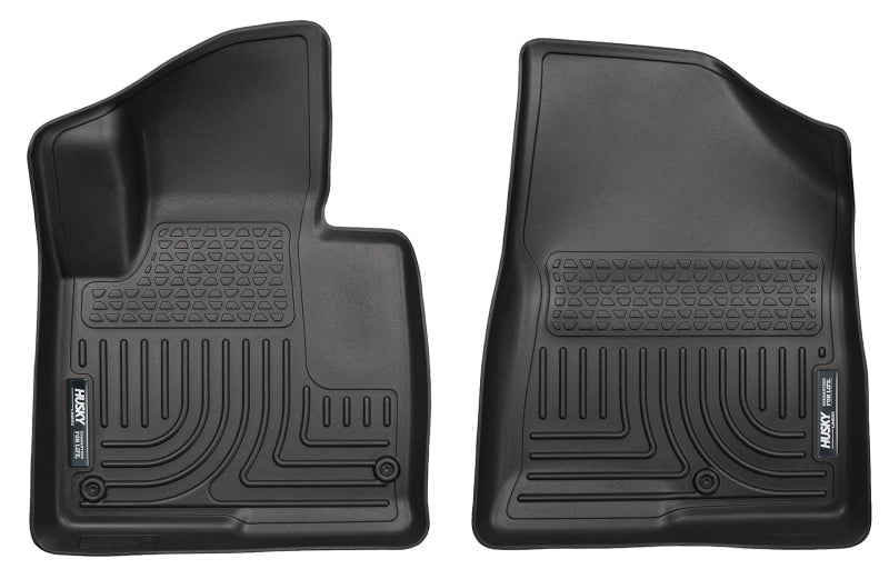Husky Liners 13-15 Hyundai Sante Fe Sport/Sport 2.0T WeatherBeater Front Row Black Floor - Mats
