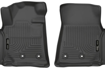 Husky Liners 13-16 Lexus LX570 / Toyota Land Cruiser Weatherbeater Black Front Floor - Mats