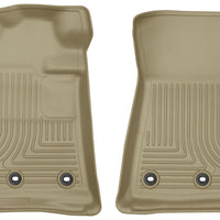 Husky Liners 13-16 Lexus LX570 / Toyota Land Cruiser WeatherBeater Front Tan Floor - Mats