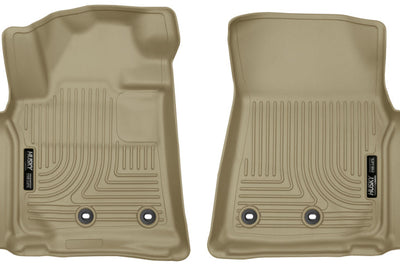 Husky Liners 13-16 Lexus LX570 / Toyota Land Cruiser WeatherBeater Front Tan Floor - Mats
