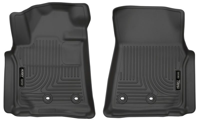 Husky Liners 13-16 Lexus LX570 / Toyota Land Cruiser Weatherbeater Black Front Floor - Mats