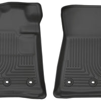 Husky Liners 13-16 Lexus LX570 / Toyota Land Cruiser Weatherbeater Black Front Floor - Mats