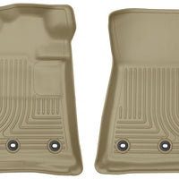 Husky Liners 13-16 Lexus LX570 / Toyota Land Cruiser WeatherBeater Front Tan Floor - Mats