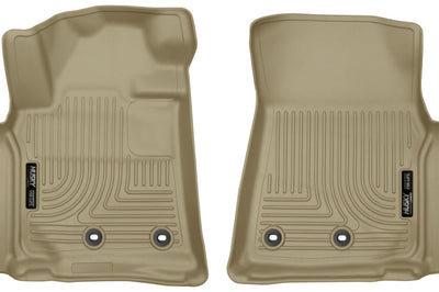 Husky Liners 13-16 Lexus LX570 / Toyota Land Cruiser WeatherBeater Front Tan Floor - Mats