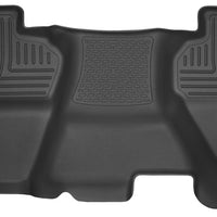 Husky Liners 14-15 Chevy Silverado Double Cab X-Act Contour Black 2nd Row Floor - Mats