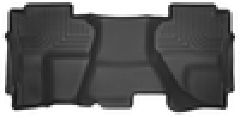 Husky Liners 14-15 Chevy Silverado Double Cab X-Act Contour Black 2nd Row Floor - Mats