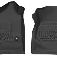 Husky Liners 14-17 Chevrolet Silverado 1500 Standard Cab X-Act Contour Black Front Floor - Mats