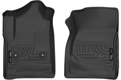 Husky Liners 14-17 Chevrolet Silverado 1500 Standard Cab X-Act Contour Black Front Floor - Mats