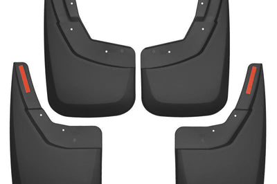 Husky Liners 14-17 Chevy Silverado 1500 / 15-16 2500 HD Front and Rear Mud Guards - Black - Body Armor & Protection