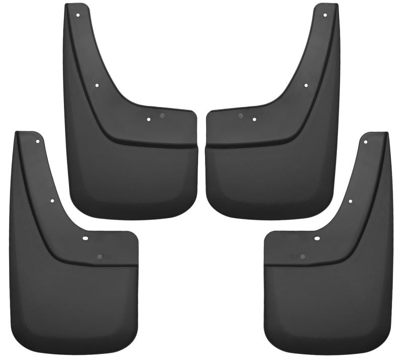Husky Liners 14-17 GMC Sierra 1500 / 15-16 2500 HD Front and Rear Mud Guards - Black - Body Armor & Protection