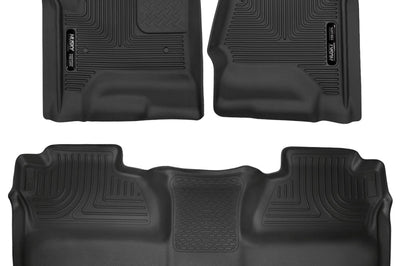 Husky Liners 14-18 Chevrolet Silverado Crew Cab X-Act Contour Front & Second Seat Floor - Mats