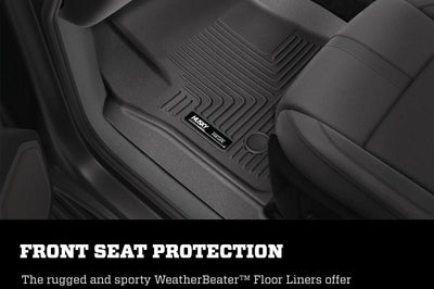 Husky Liners 14 Chevrolet Silverado 1500/GMC Sierra 1500 WeatherBeater Black Front Floor - Mats