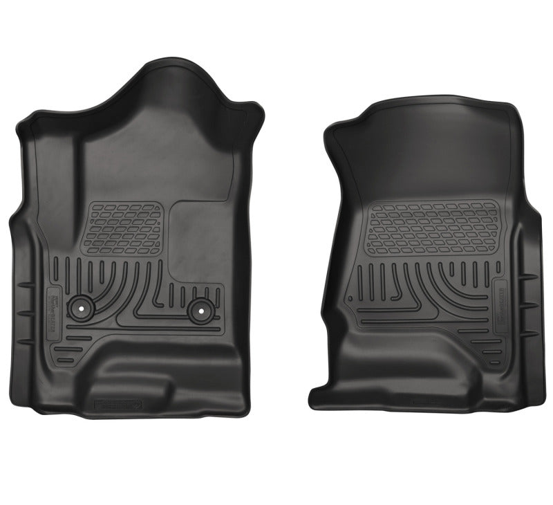 Husky Liners 14 Chevrolet Silverado 1500/GMC Sierra 1500 WeatherBeater Black Front Floor - Mats