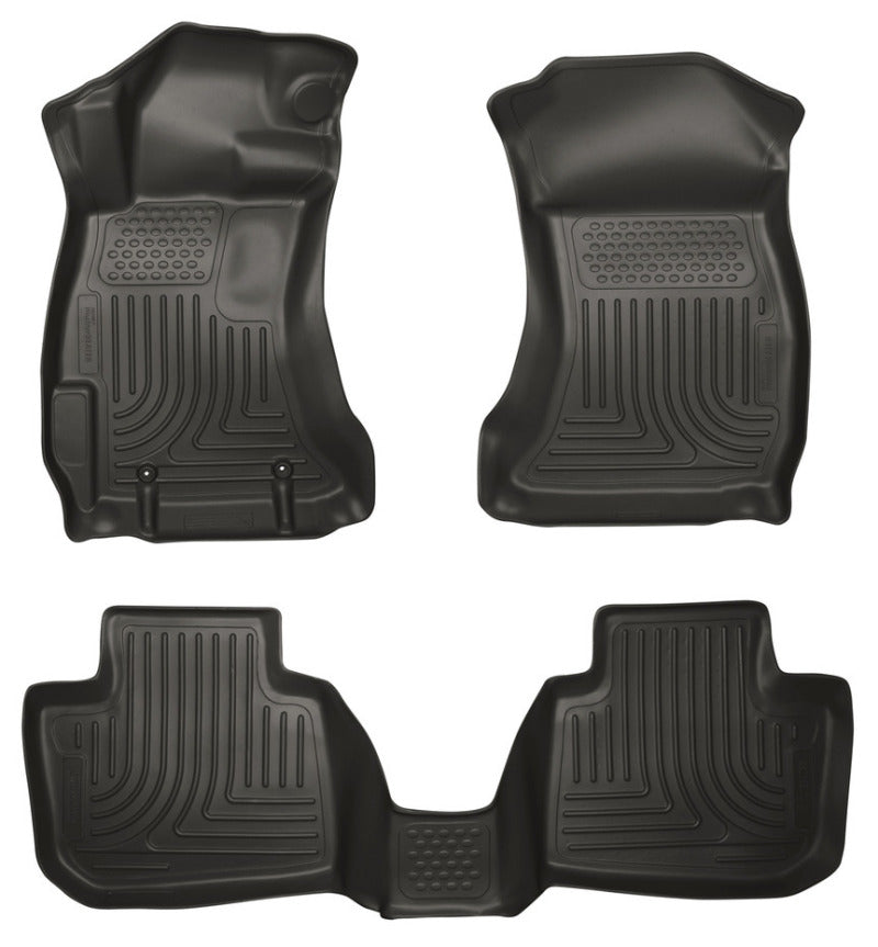 Husky Liners 14 Subaru Forester Weatherbeater Black Front & 2nd Seat Floor - Mats