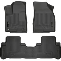 Husky Liners 14 Toyota Highlander Weatherbeater Black Front & 2nd Seat Floor - Mats