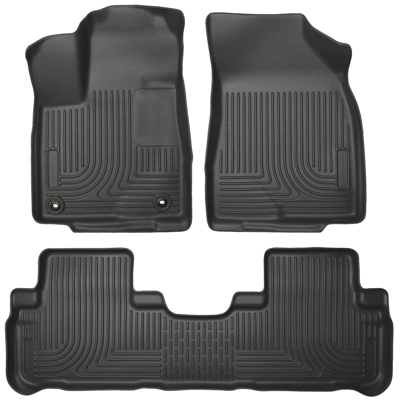Husky Liners 14 Toyota Highlander Weatherbeater Black Front & 2nd Seat Floor - Mats