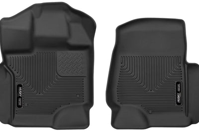 Husky Liners 15-17 Ford F-250 Super Duty Crew Cab X-Act Contour Black Front Floor - Mats