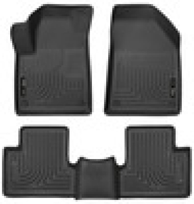 Husky Liners 15-22 Jeep Cherokee WeatherBeater Combo Black Floor - Mats