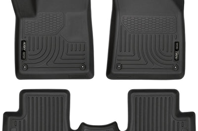 Husky Liners 15-22 Jeep Cherokee WeatherBeater Combo Black Floor - Mats