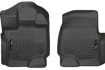 Husky Liners 15-23 Ford F-150 Super/Super Crew Cab WeatherBeater Black Front Floor - Mats