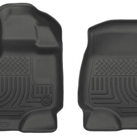 Husky Liners 15-23 Ford F-150 Super/Super Crew Cab WeatherBeater Black Front Floor - Mats