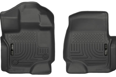 Husky Liners 15-23 Ford F-150 Super/Super Crew Cab WeatherBeater Black Front Floor - Mats
