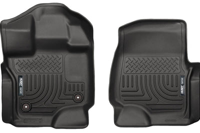 Husky Liners 15-23 Ford F-150 Super/Super Crew Cab WeatherBeater Black Front Floor - Mats