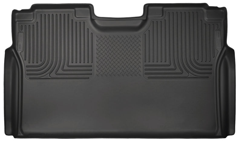 Husky Liners 15-23 Ford F-150 SuperCrew Cab WeatherBeater Black 2nd Seat Floor Liner - Mats