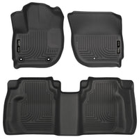 Husky Liners 15 Honda Fit Weatherbeater Black Front and Second Seat Floor - Mats