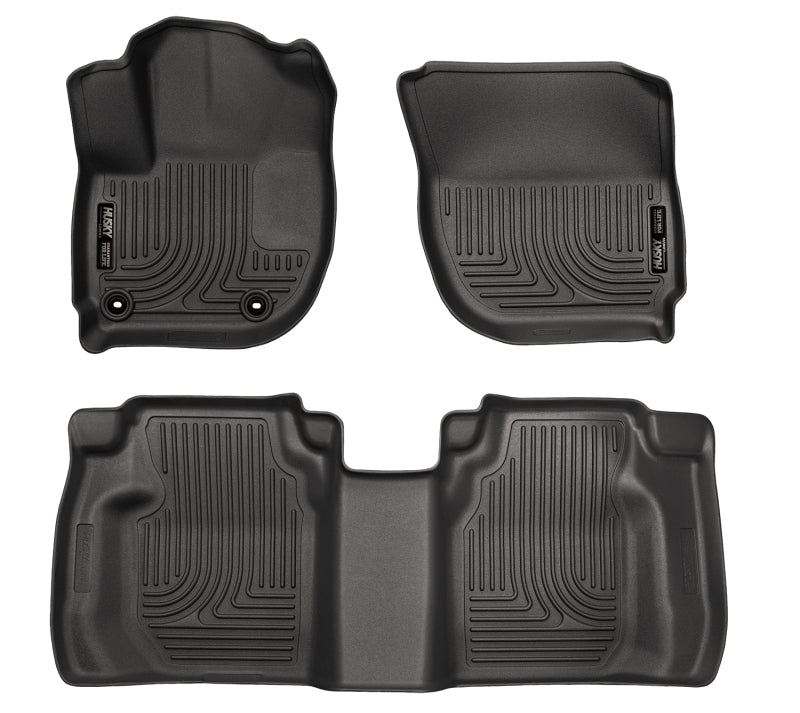 Husky Liners 15 Honda Fit Weatherbeater Black Front and Second Seat Floor - Mats