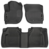 Husky Liners 15 Honda Fit Weatherbeater Black Front and Second Seat Floor - Mats