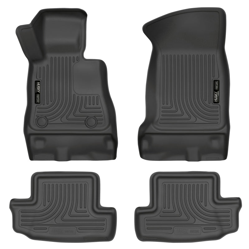 Husky Liners 16-17 Chevy Camaro WeatherBeater Front and Second Row Black Floor - Mats