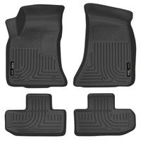 Husky Liners 16-22 Dodge Challenger (RWD) Front & Second Row Black Floor - Mats