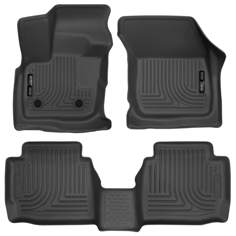 Husky Liners 17 Ford Fusion / Lincoln MKZ Black Front and 2nd Row Floor - Mats